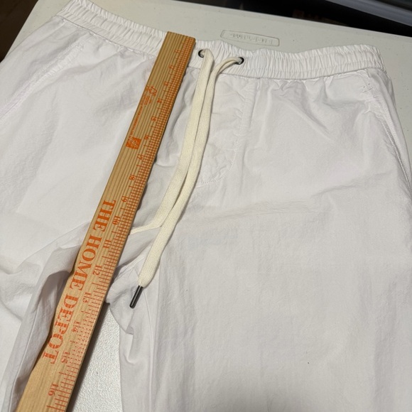 James Perse Crinkled Poplin Pants White Size 3 US Large T2 - Picture 7 of 8
